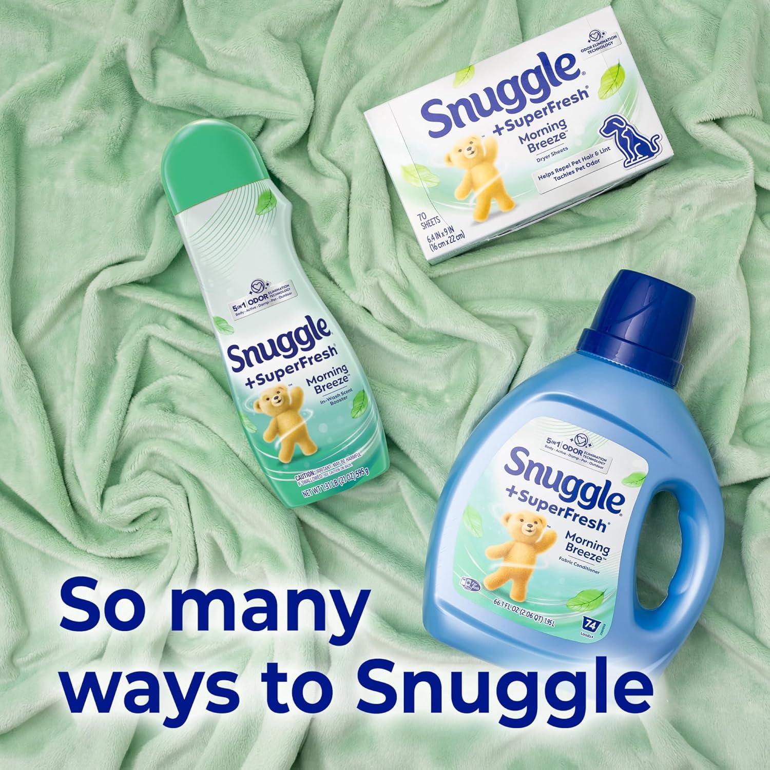 image:imageSnuggle Fabric Softener Dryer Sheets Blue Sparkle 230 Count105 Count Pack of 1