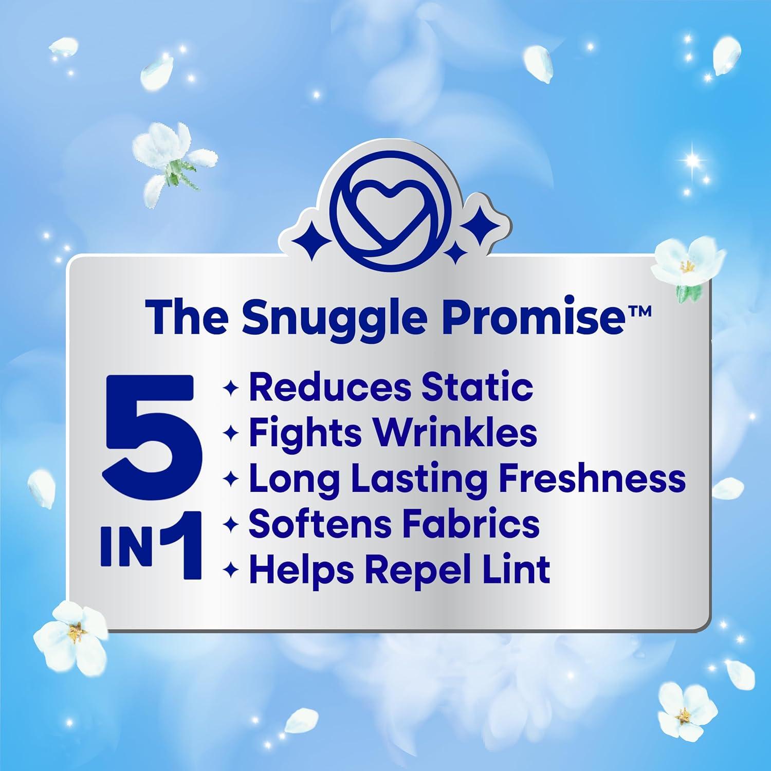 image:imageSnuggle Fabric Softener Dryer Sheets Blue Sparkle 230 Count120 count Pack of 1