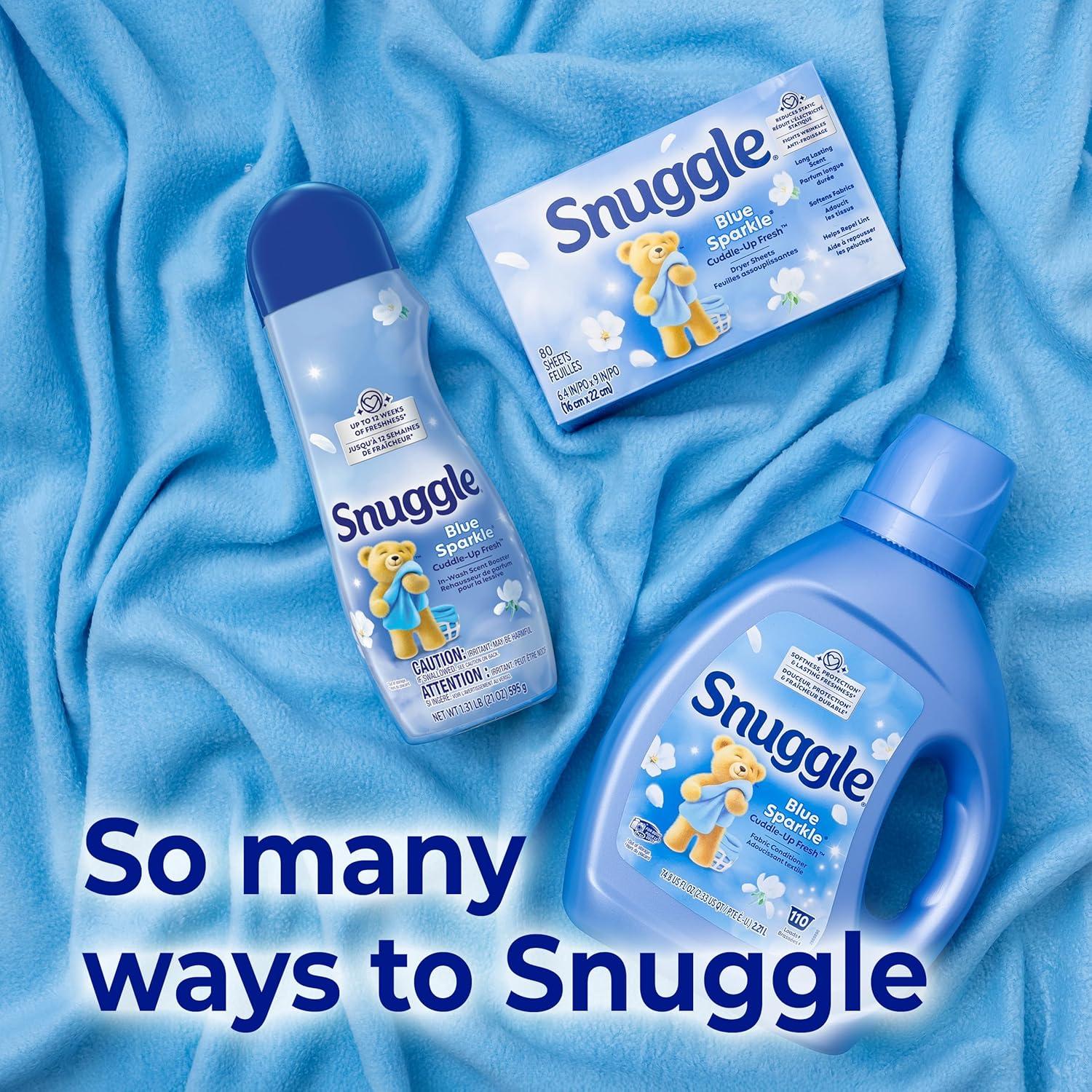 image:imageSnuggle Fabric Softener Dryer Sheets Blue Sparkle 230 Count120 count Pack of 1