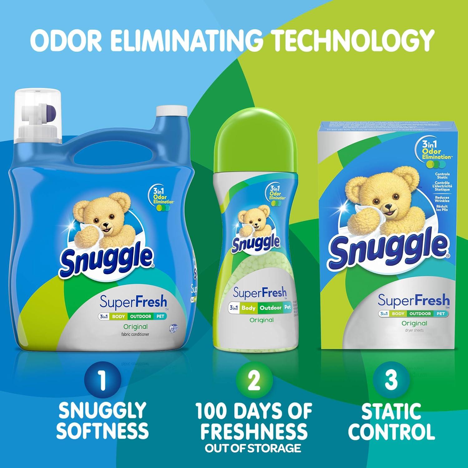 image:imageSnuggle Fabric Softener Dryer Sheets Blue Sparkle 230 Count70 count Pack of 1