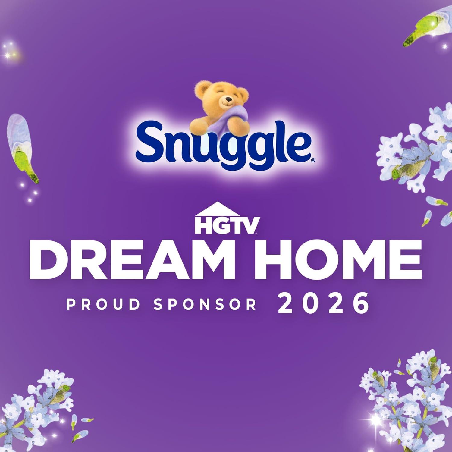 image:imageSnuggle Fabric Softener Dryer Sheets Lavender Breeze Soothing Comfort 230 Ct LongLasting Fresh amp Clean Scent Softens Fabric Reduces Static Fights Wrinkles Helps Repel Lint amp Pet Hair HE Safe230 Count Pack of 2