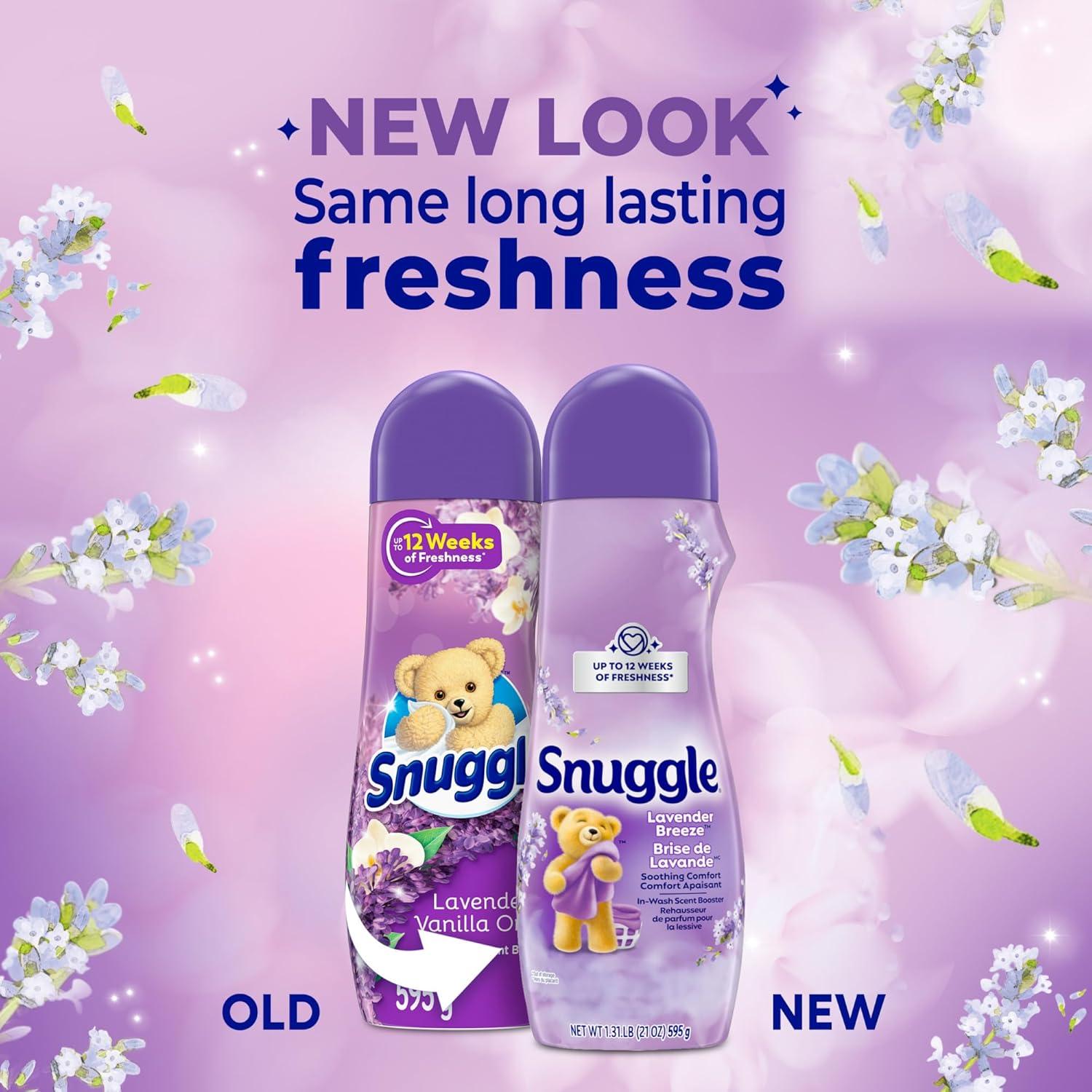 image:imageSnuggle In Wash Scent Booster 21 Oz 4 Pack Lavender Breeze Laundry Beads for LongLasting Freshness Fragrance Enhancer for Clothes Bedding amp Activewear HE SafeLavender Vanilla Orchid