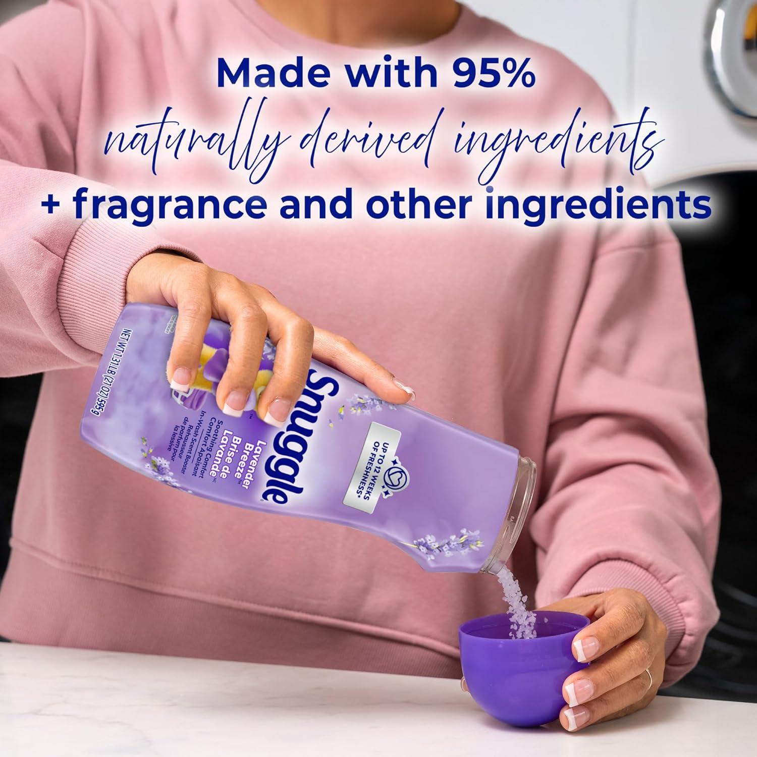 image:imageSnuggle In Wash Scent Booster 21 Oz 4 Pack Lavender Breeze Laundry Beads for LongLasting Freshness Fragrance Enhancer for Clothes Bedding amp Activewear HE SafeLavender Vanilla Orchid