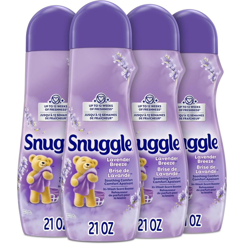 image:imageSnuggle In Wash Scent Booster 21 Oz 4 Pack Lavender Breeze Laundry Beads for LongLasting Freshness Fragrance Enhancer for Clothes Bedding amp Activewear HE SafeLavender Vanilla Orchid