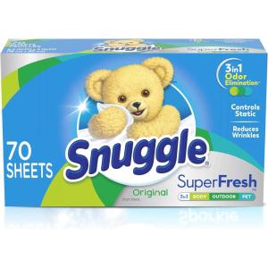 Snuggle Fabric Softener Dryer Sheets, Blue Sparkle, 230 Count(70 count (Pack of 1))
