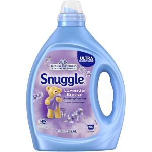 Snuggle Fabric Softener Liquid, Ultra Concentrated, 80 Oz, 188 Medium Loads, Lavender Breeze Fabric Conditioner, Long-Lasting Scent, Softens, Reduces Static & Wrinkles, Helps Protect Color(Floral Vanilla Lavender)